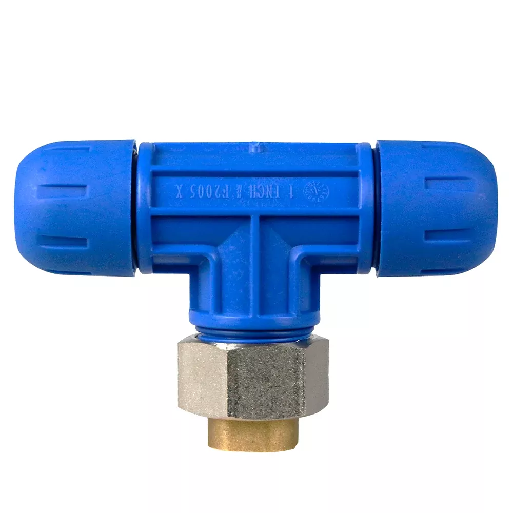1" x 1/4" NPT Reducing Tee Rapid Air FastPipe F2007