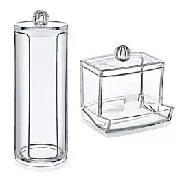Acrylic Makeup Organizers Wholesale - 2pc Cosmetic Set