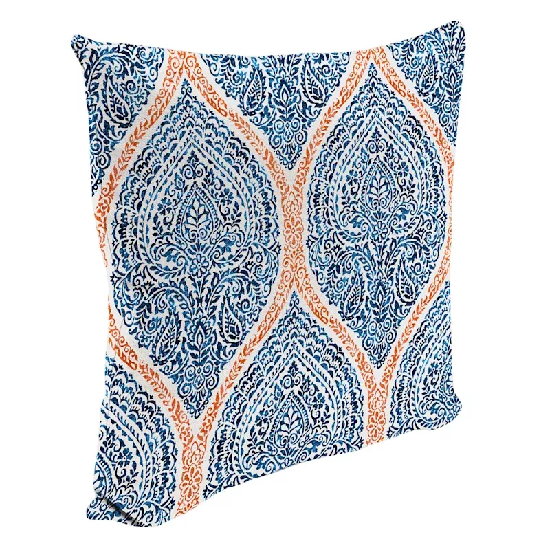 Andorra Tiger Lily Oversized Square Outdoor Throw Pillow, 20"