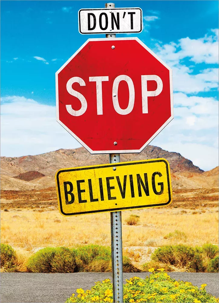 Avanti - Don't Stop Sign Encouragement Card