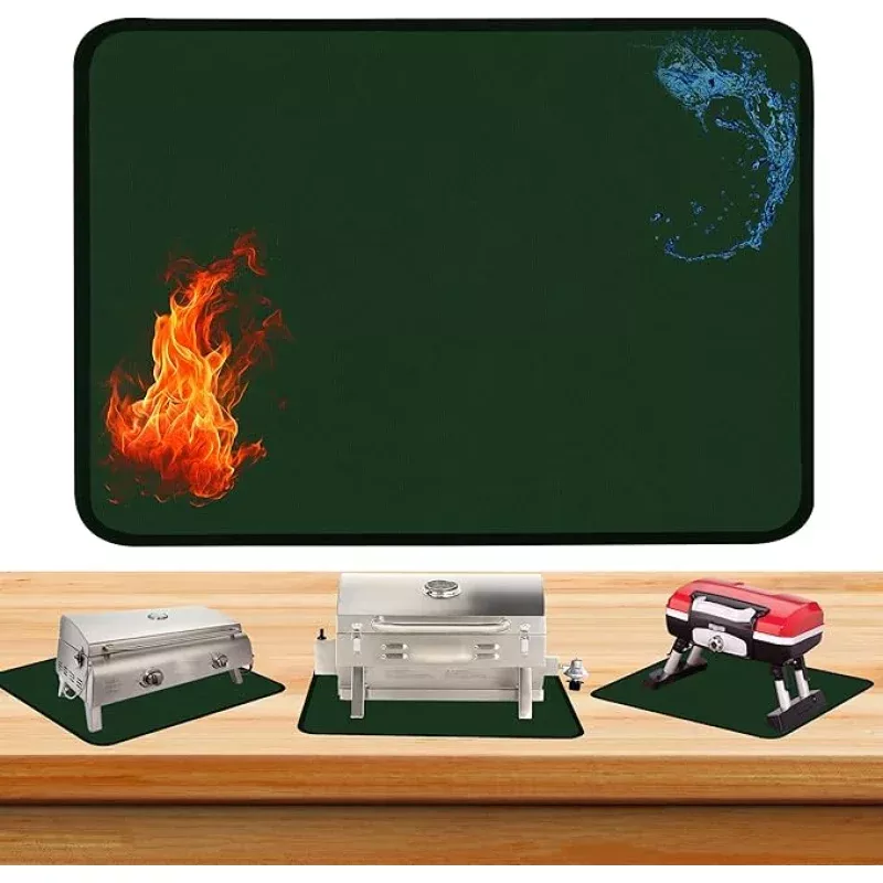 Blackstone Griddle BBQ Mat – Heat Resistant, Fireproof, Protects Outdoor Grill Table and Indoor Fireplace – 0.04in Thickness