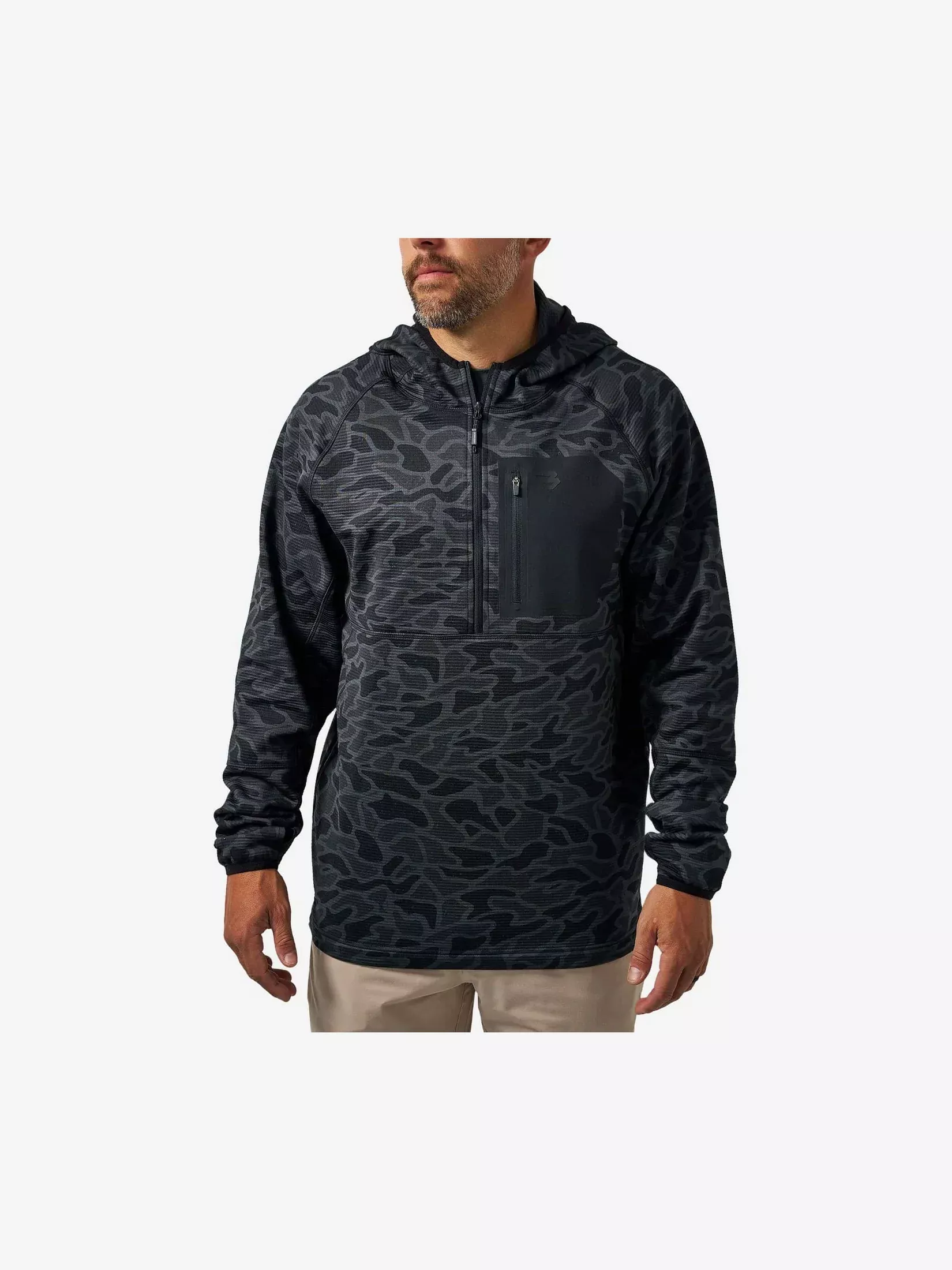 Blaze Tech Quarter Zip - Black Camo