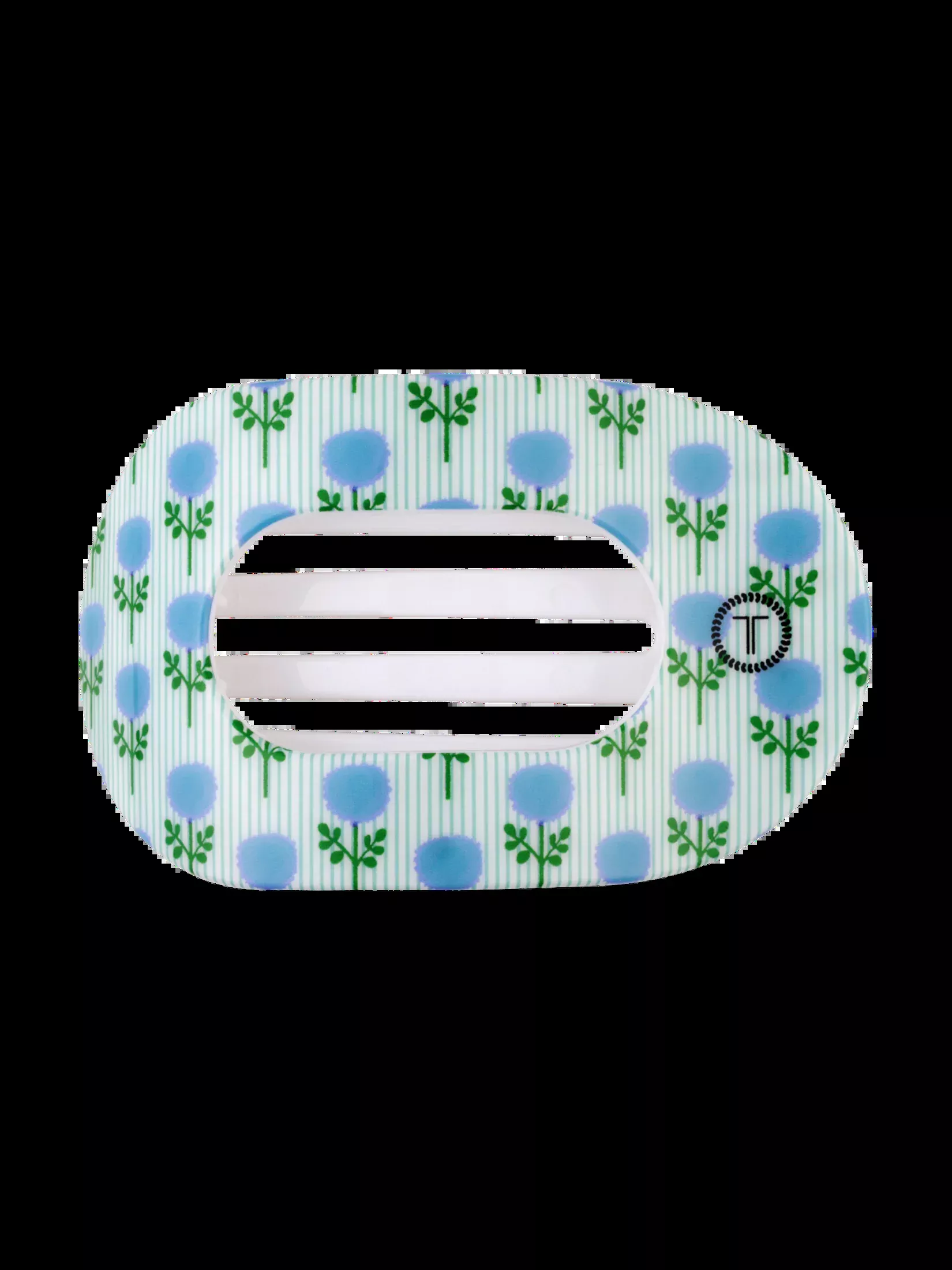 Blue Marigold | Large | Flat Round Hair Clip