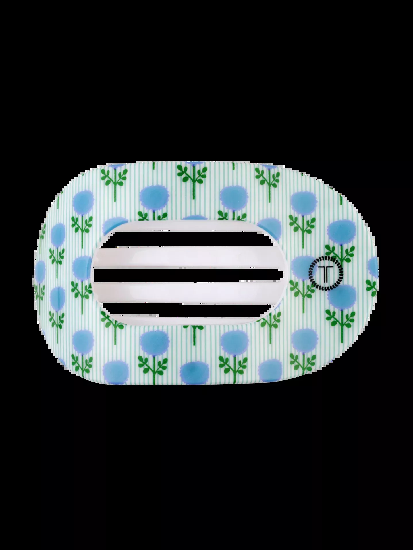 Blue Marigold | Medium | Flat Round Hair Clip