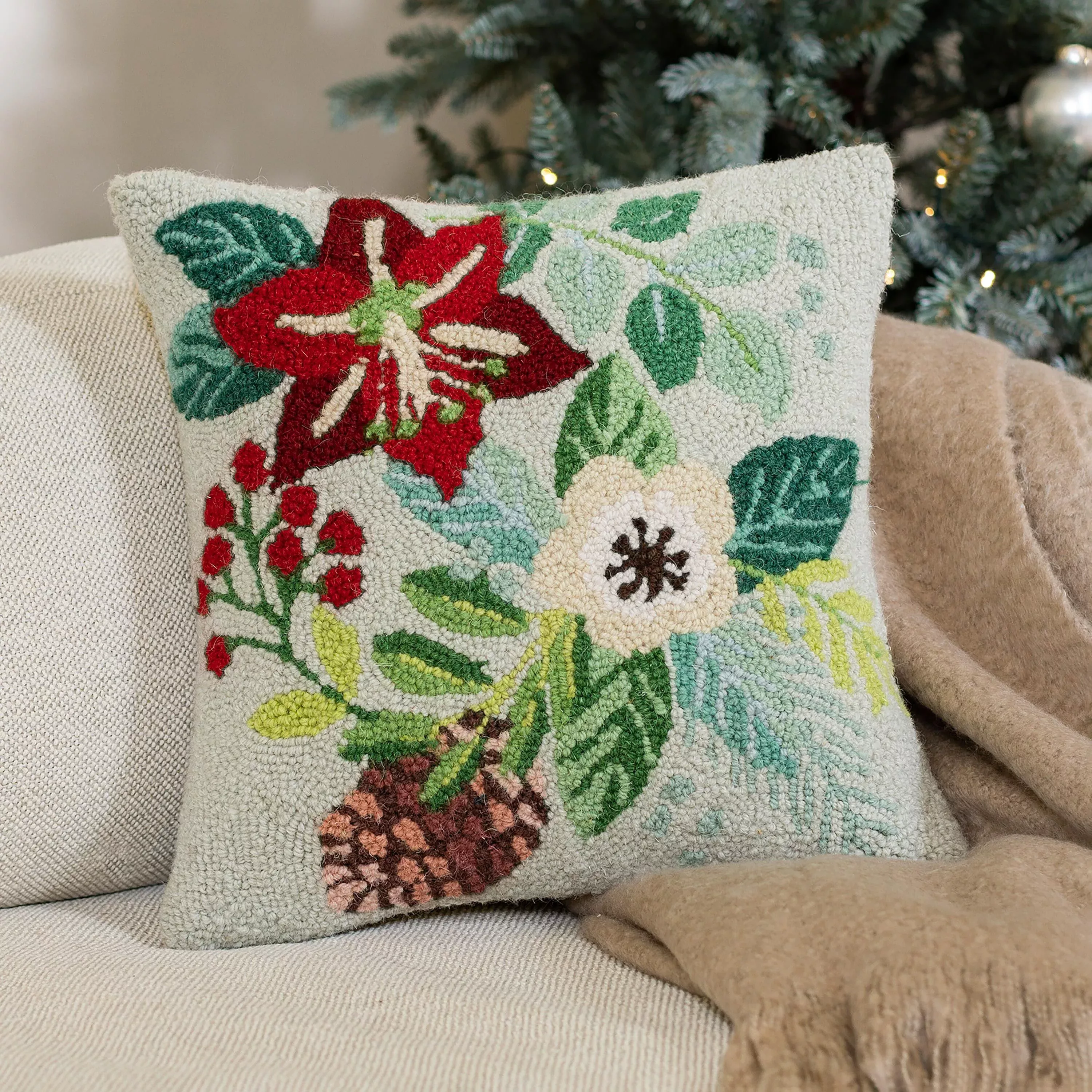 Boho Hooked Pillow