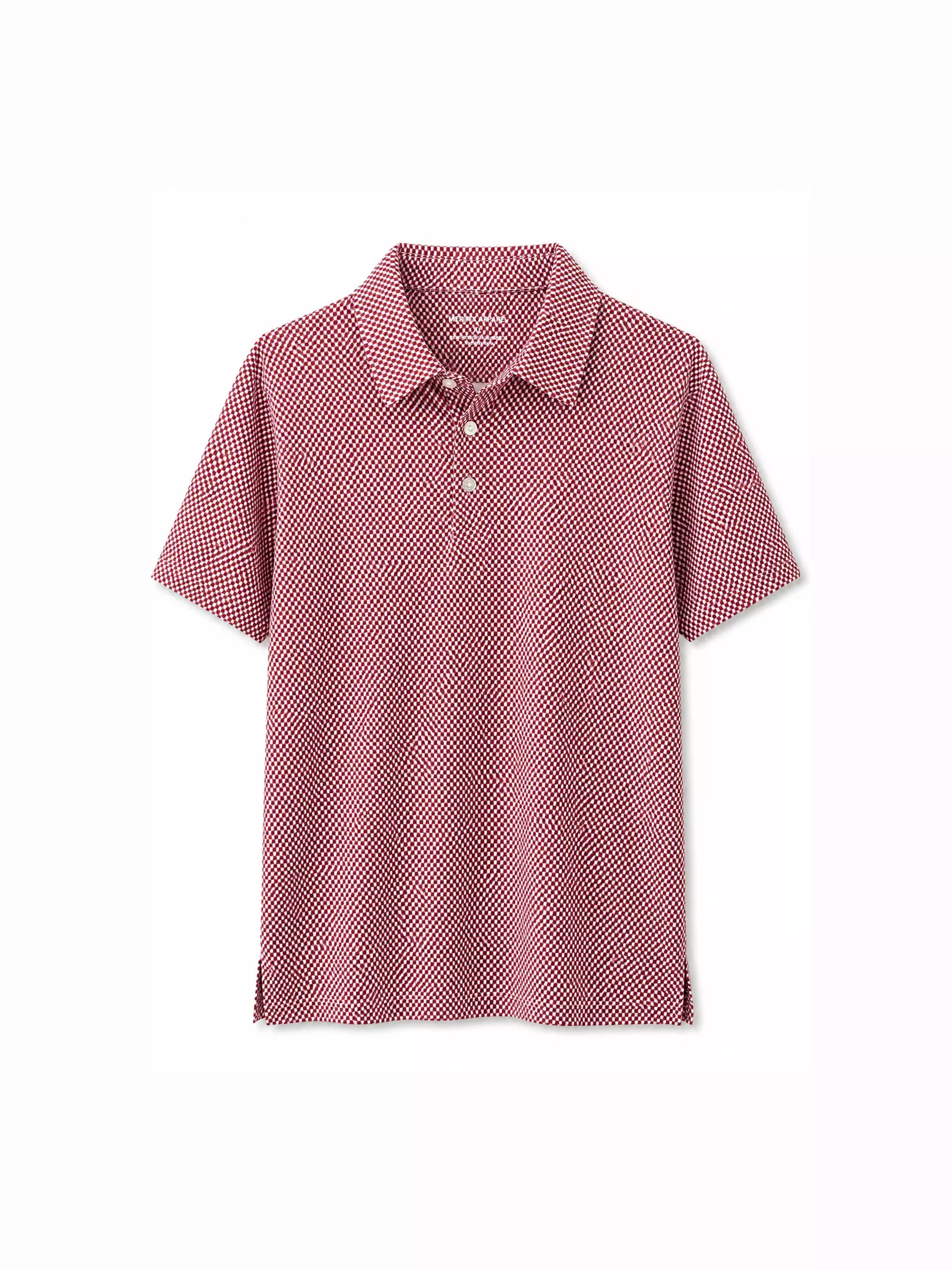 Boys AL Outline Polo - Crimson