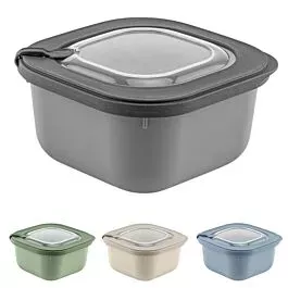 Bulk Airtight Food Storage Containers – Smooth Square 37 oz | 24 pcs