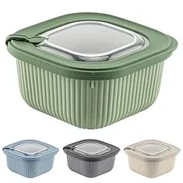 Bulk Airtight Food Storage Containers – Textured Assorted Square 20 oz | 24 pcs