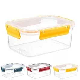 Bulk Airtight Storage Containers – 58 oz Compact Rectangular | 24 pcs