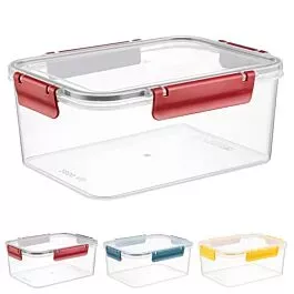Bulk Airtight Storage Containers – 96 oz Compact Rectangular | 24 pcs