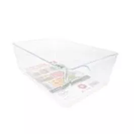 Bulk Clear Plastic Containers with Lids – 220 oz XLarge Organizer Bin