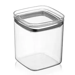Bulk Food Storage Containers with Lid – 34 oz Square | 24 pcs