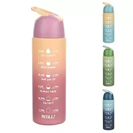 Bulk Sports Water Bottles – 24 oz Soft-Touch Gradient Design | 20 pcs