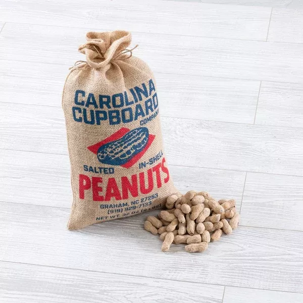 Carolina Cupboard Roasted in Shell Peanuts 2 lb Burlap Bag