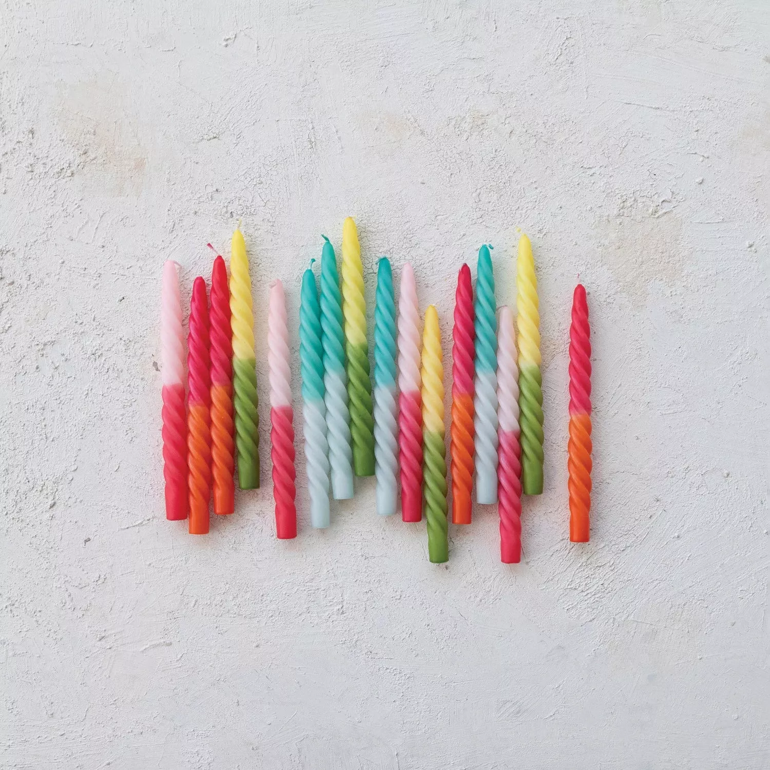 Creative Co-op - Unscented Twisted Taper Candles