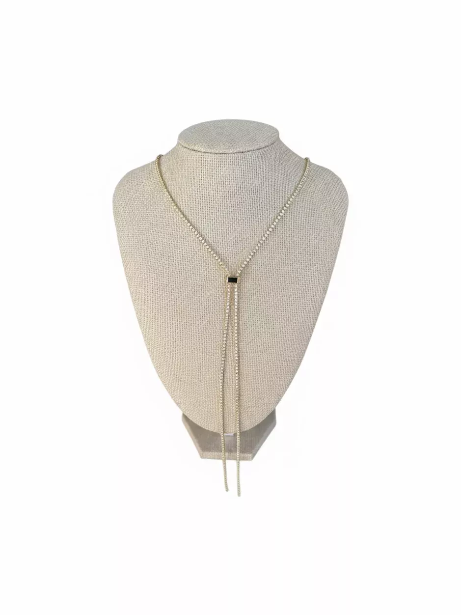 CZ Lariat Necklace