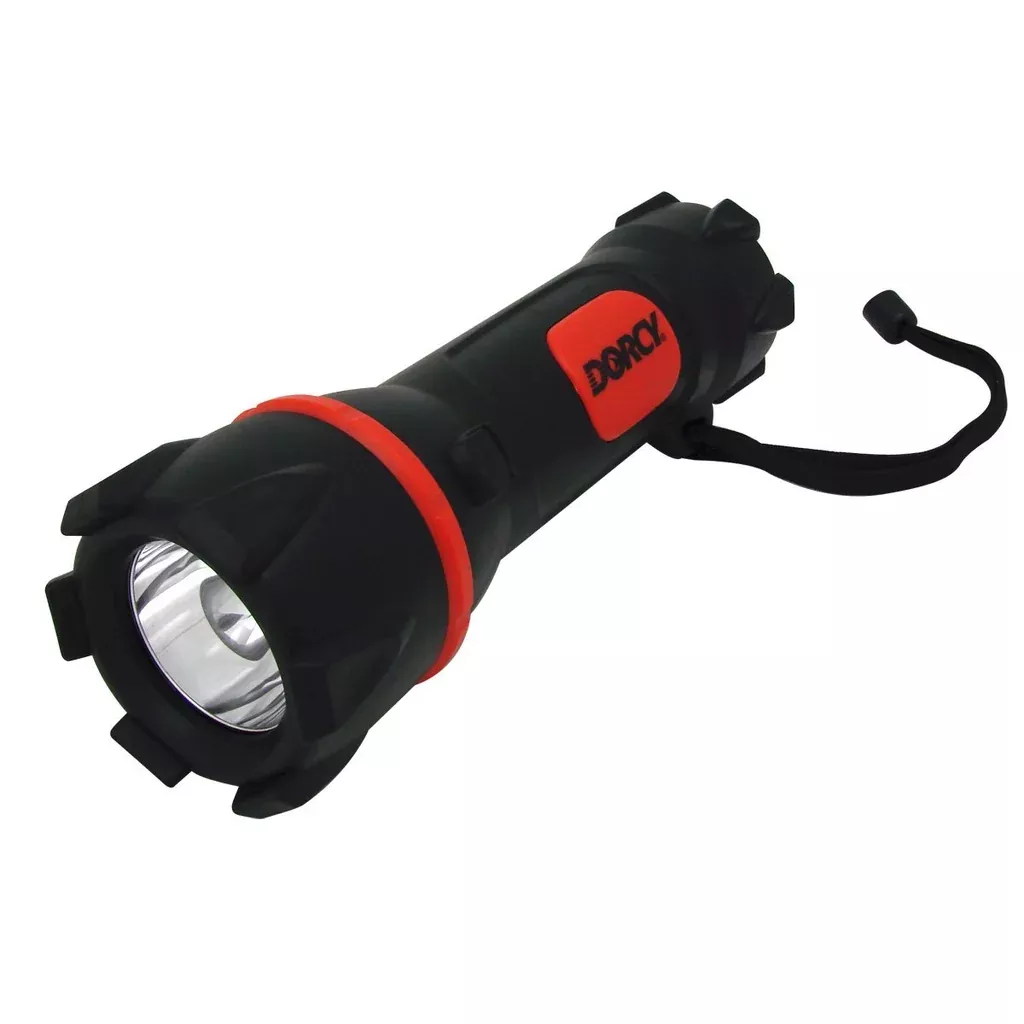 Dorcy 41-2960 Boss Rubber Flashlight With Batteries, Krypton Bulb