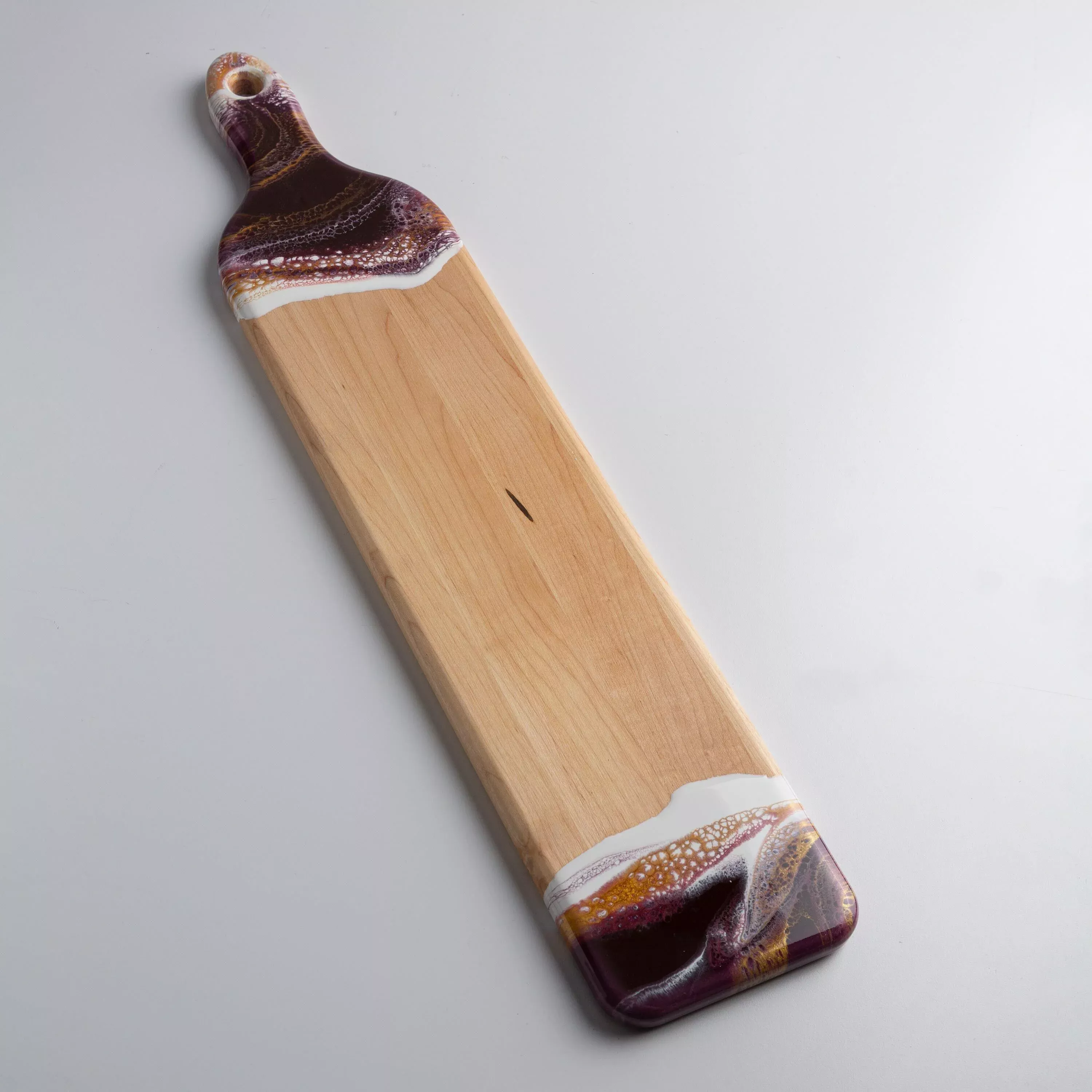 Eco-Resin Accented Baguette Board Charcuterie Tray