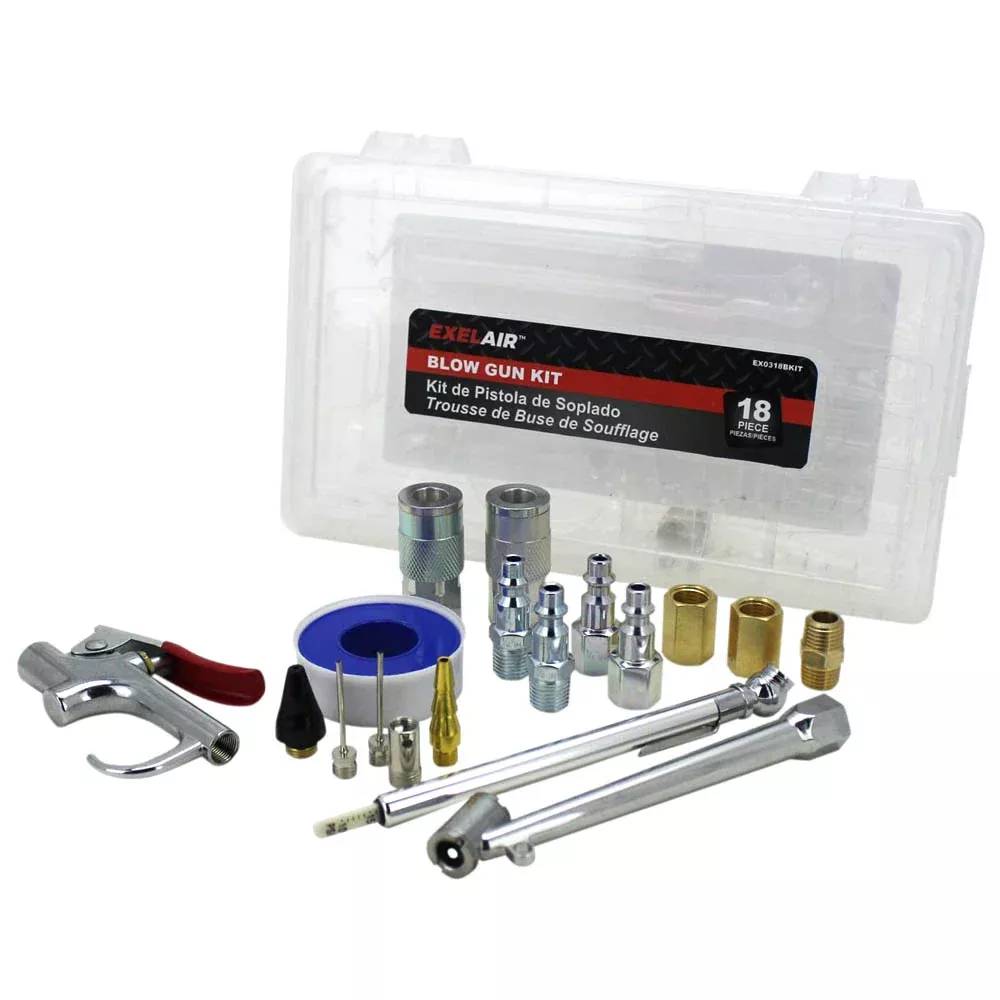 Exelair by Milton 18-Piece M-Style Coupler and Plug Kit EX0318BKIT