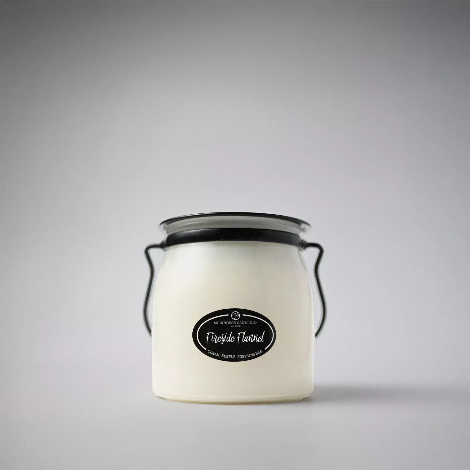 FIRESIDE FLANNEL SOY CANDLE - 16 oz Butter Jar