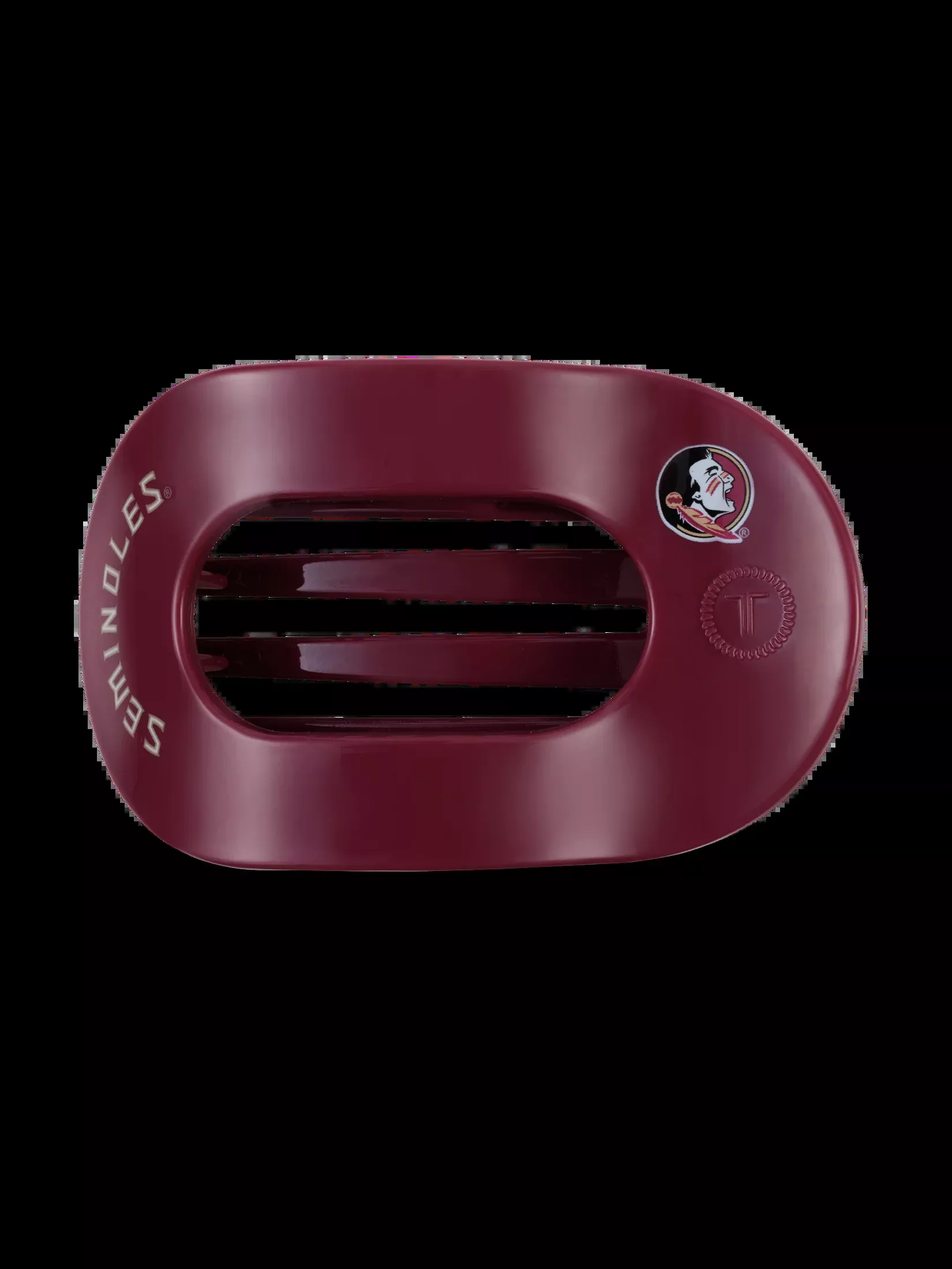 Flat Round Hair Clip | Large | Go Noles!