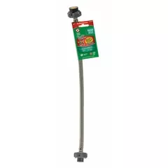 Fluidmaster Click Seal 3/8 in. Compression X 1/2 in. D FIP 12 in. Stainless Steel Supply Line