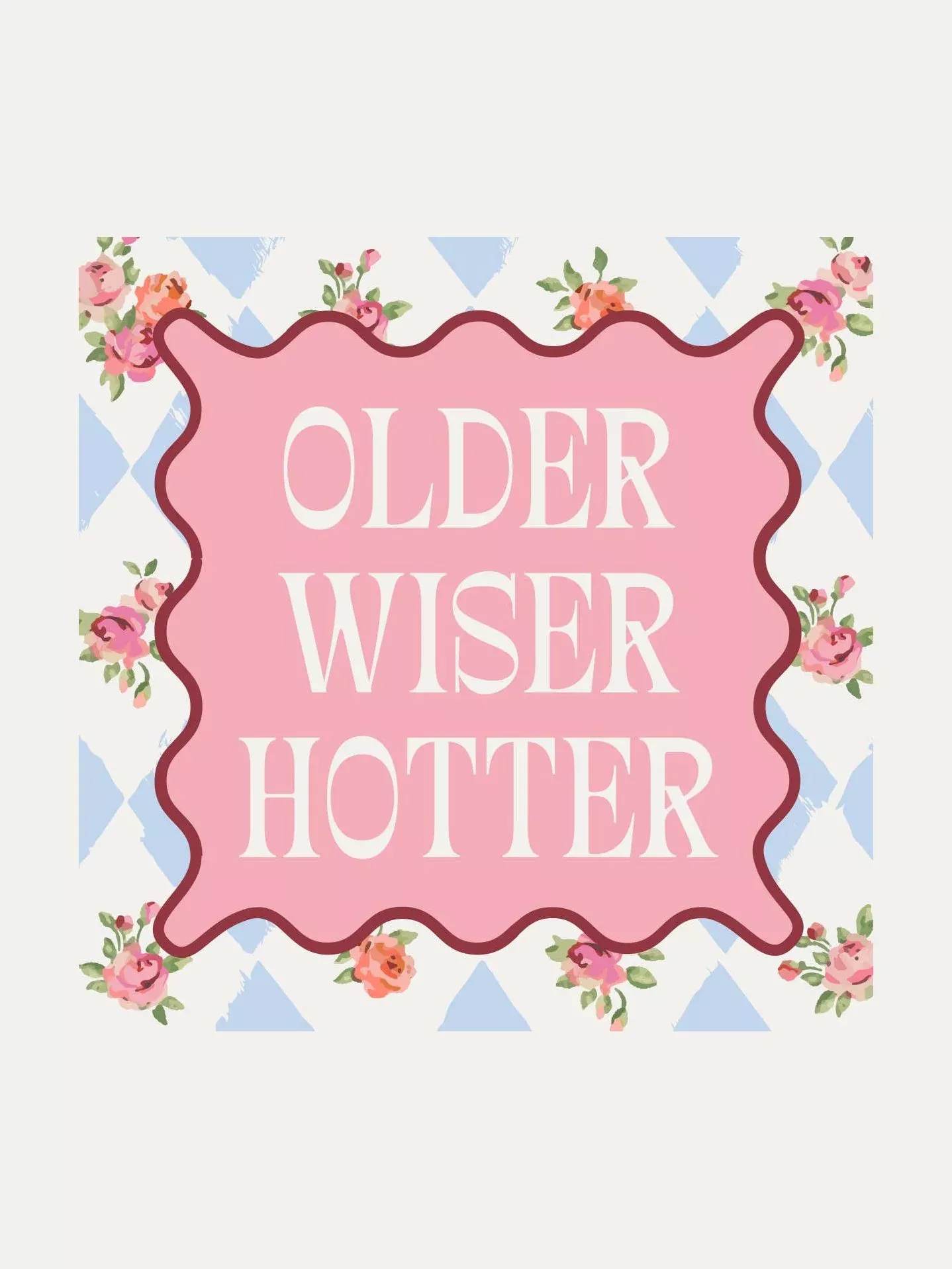 Funny Birthday Cocktail Napkins | Older Wiser Hotter