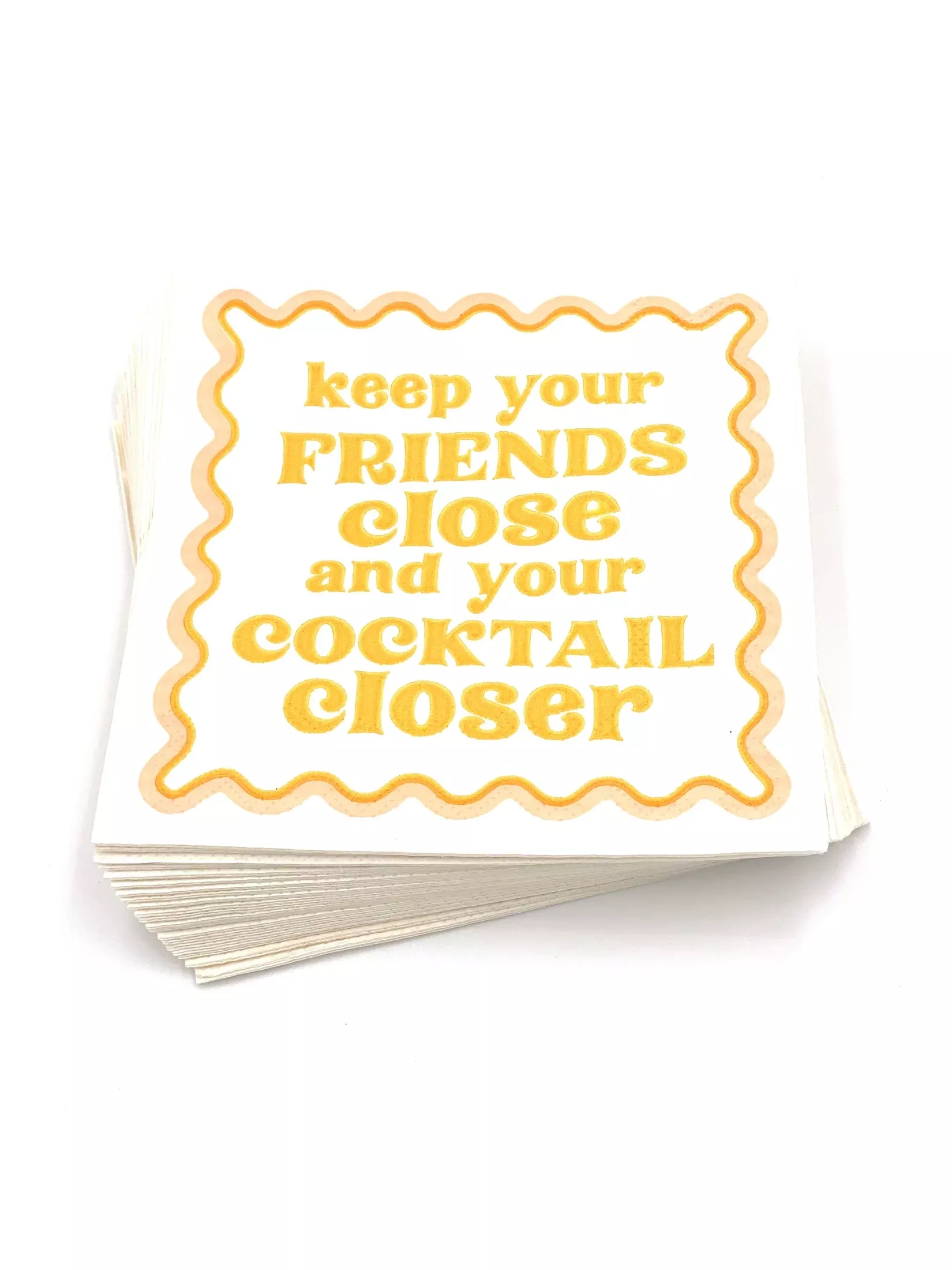 Funny Cocktail Napkins | Keep Your Friends Close - 20ct