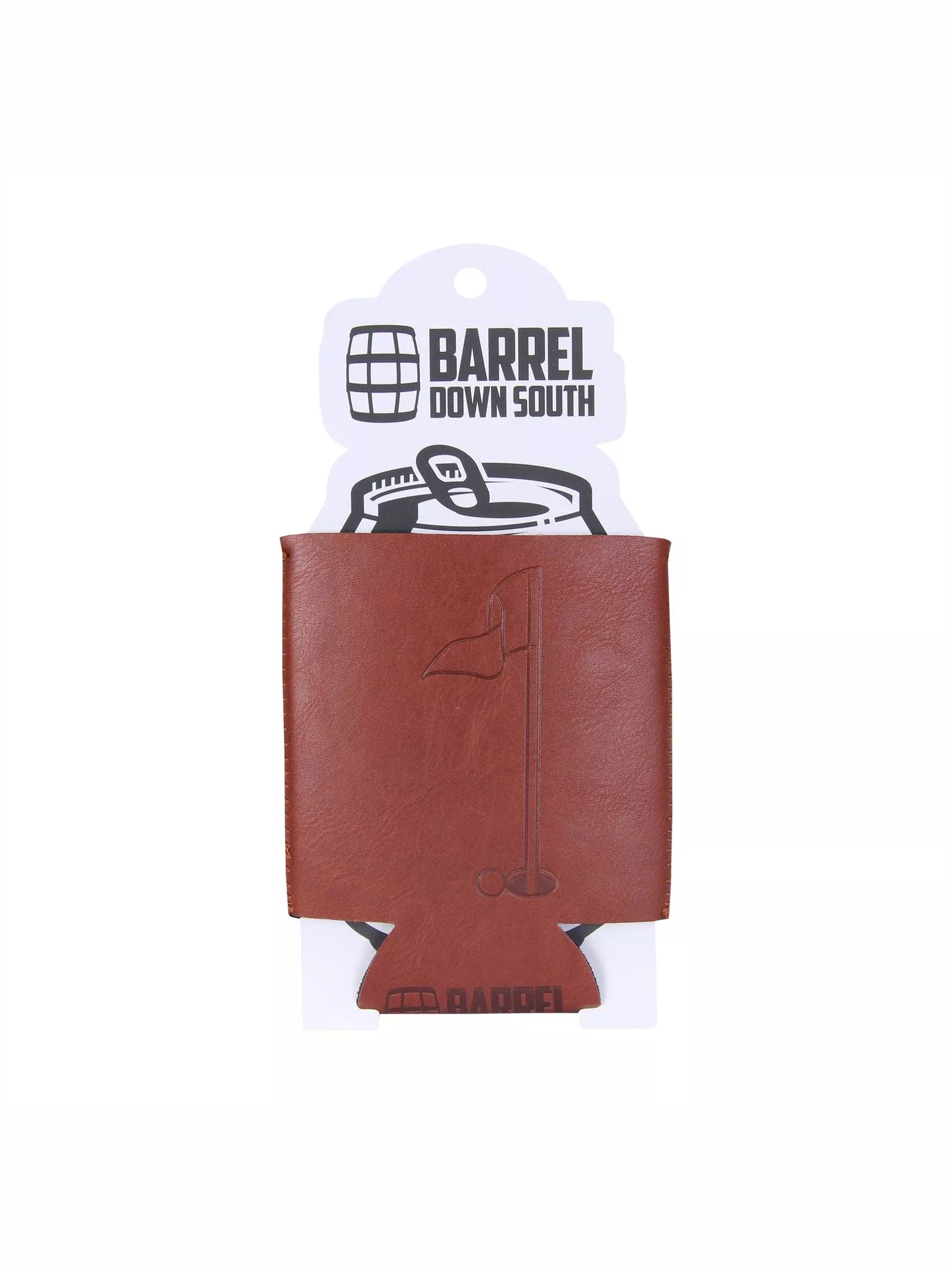 Golf Faux Leather Can Cooler