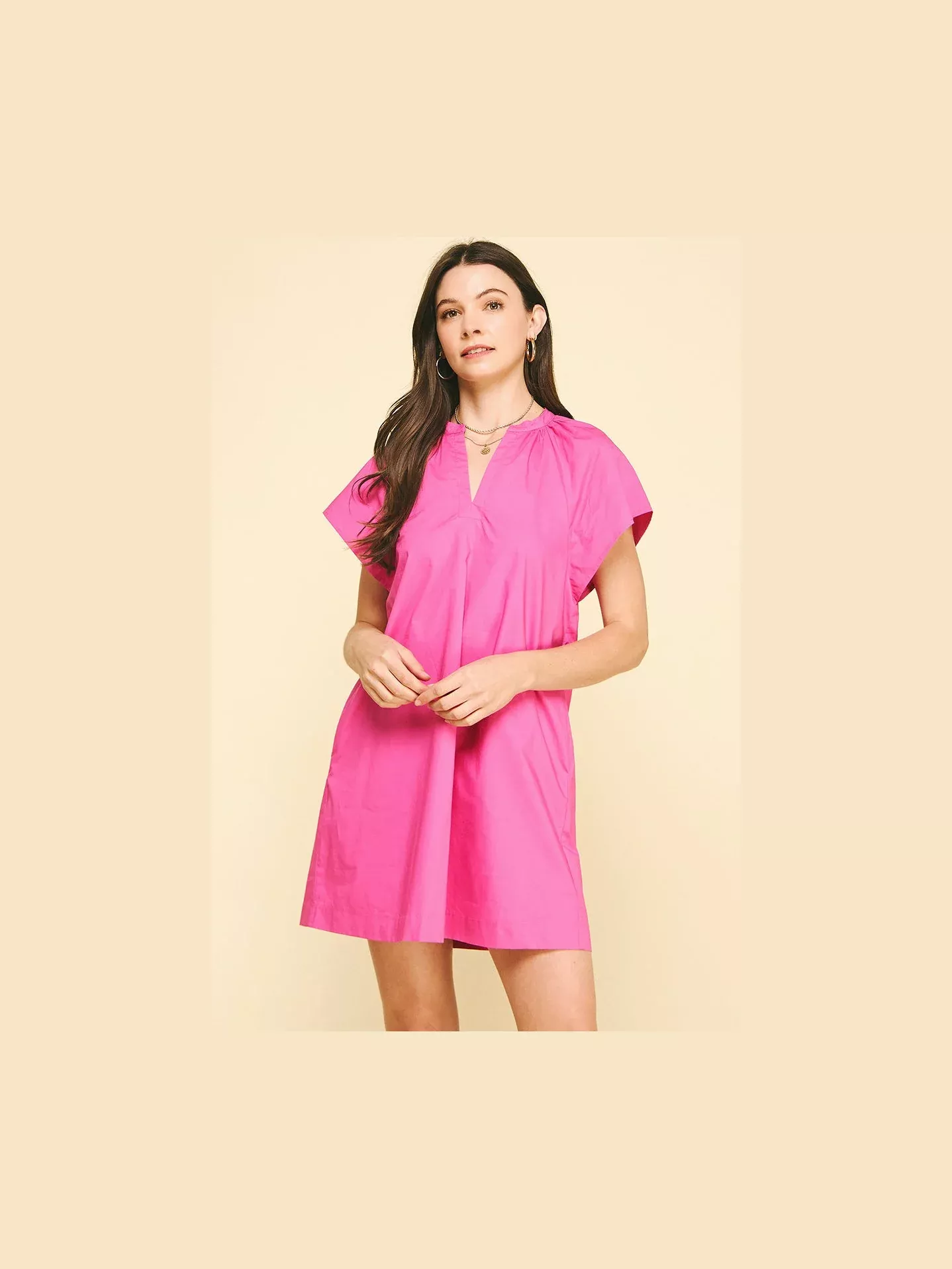 Indian Pink Cotton Dress