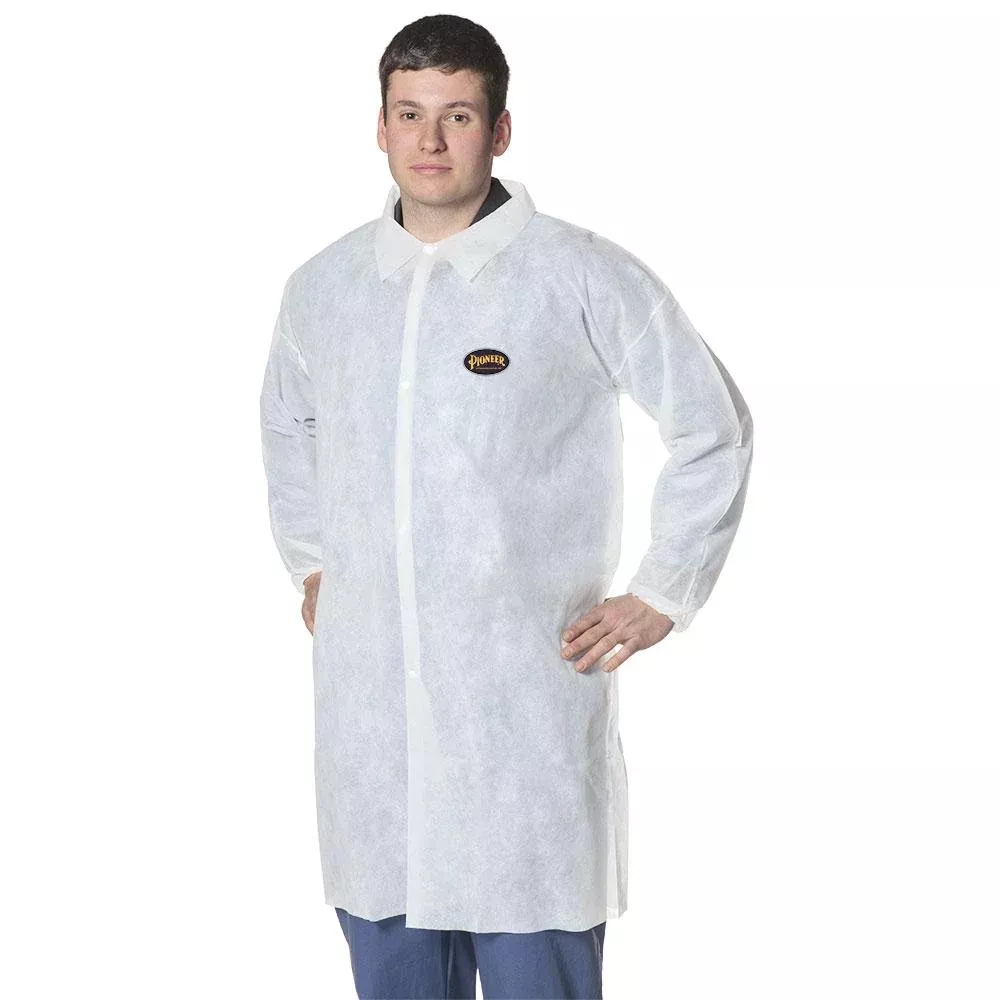 Lab Coat - Pioneer White Polypropylene Lab Coats 10-pack, 2036