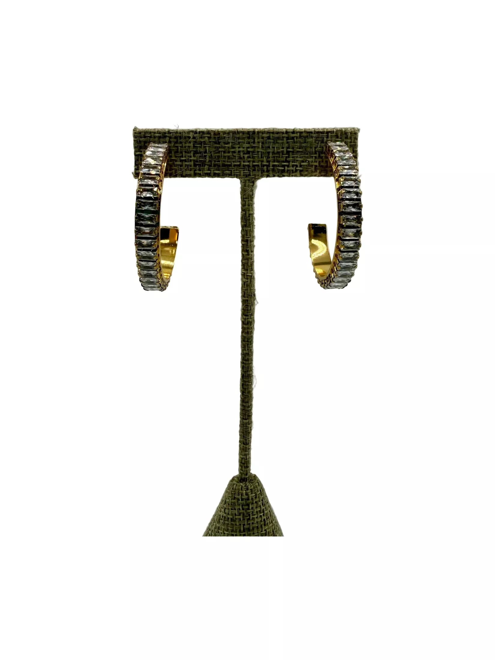 Large Diamond Hoops