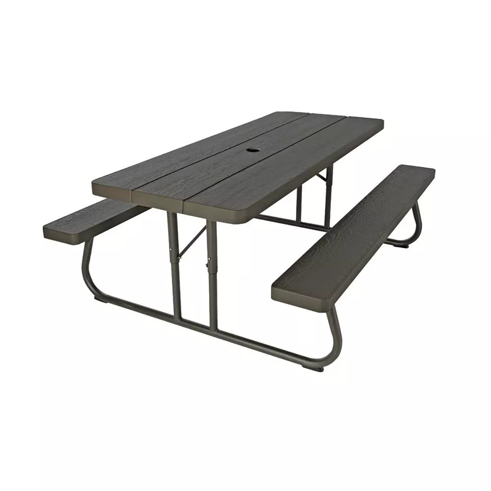 Lifetime 60110 Folding Picnic Table, 6', Brown