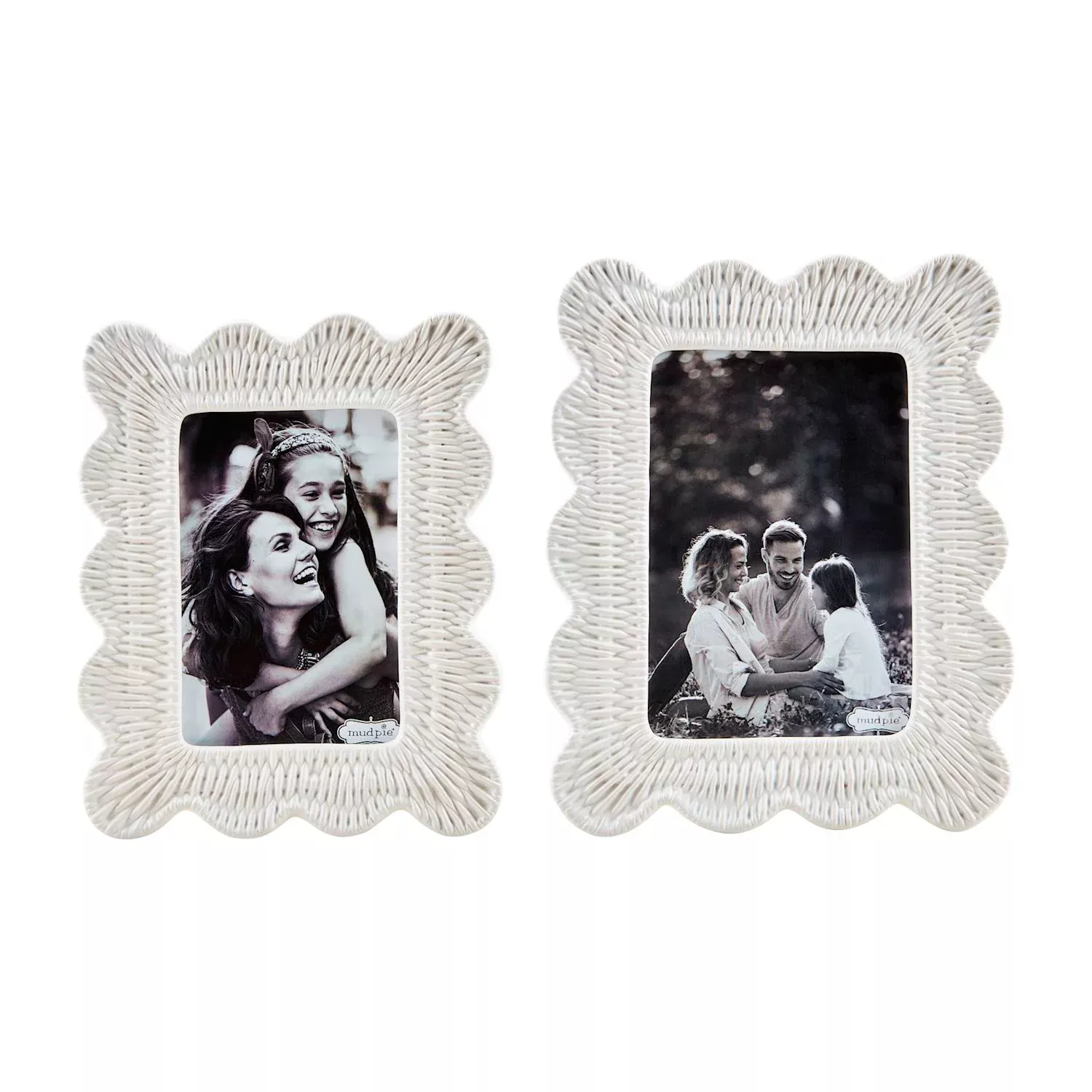 Mud Pie - Woven Ceramic Frame