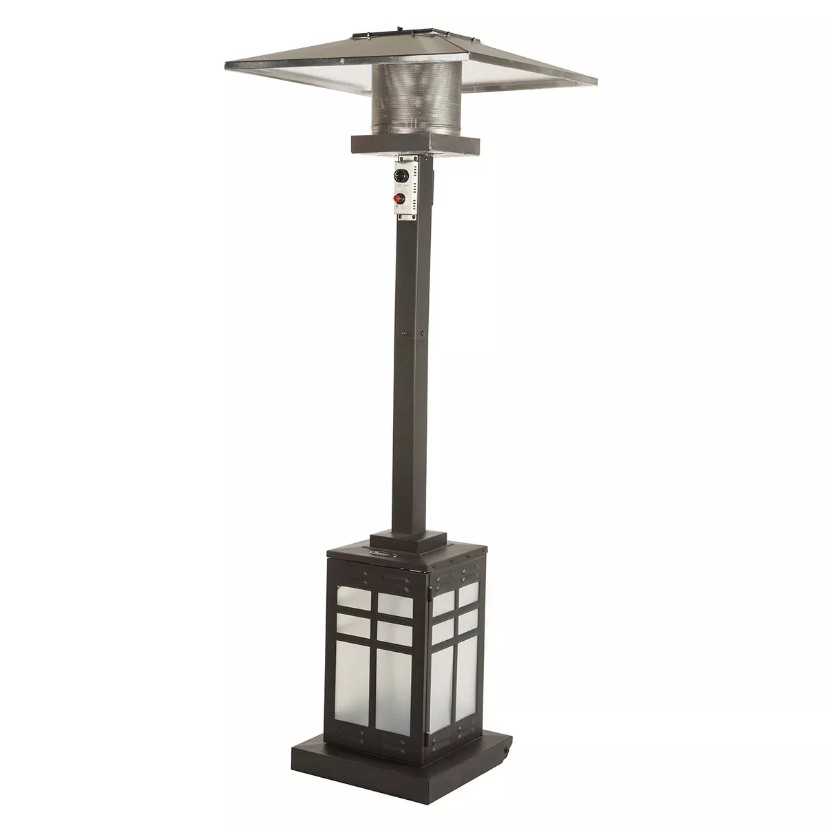 Outdoor Heater - Paramount Illuminated Mission Square Patio Heater, PH-SQ-201