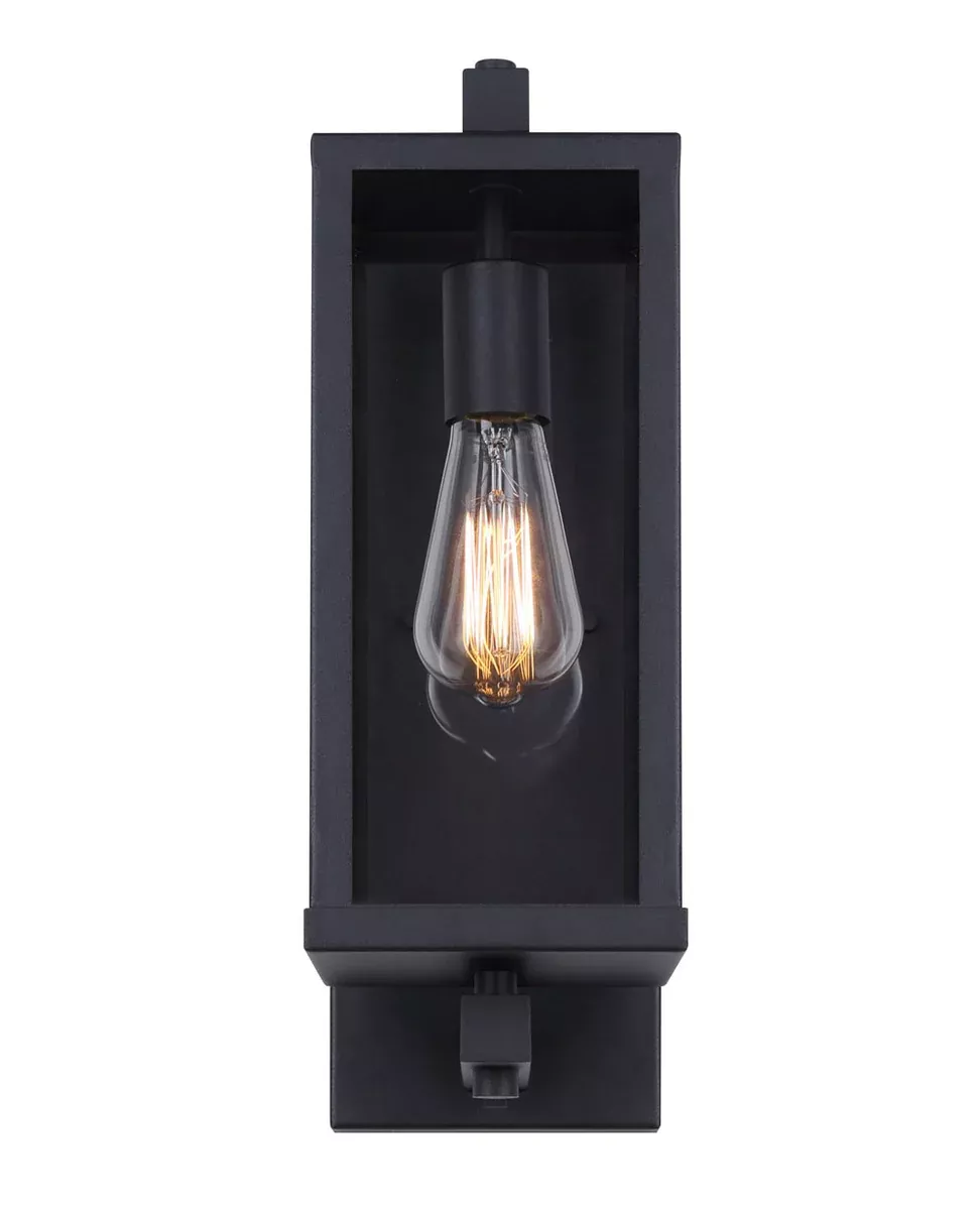 Outdoor Light - Canarm KELLAN Black Outdoor Wall Light IOL572BK