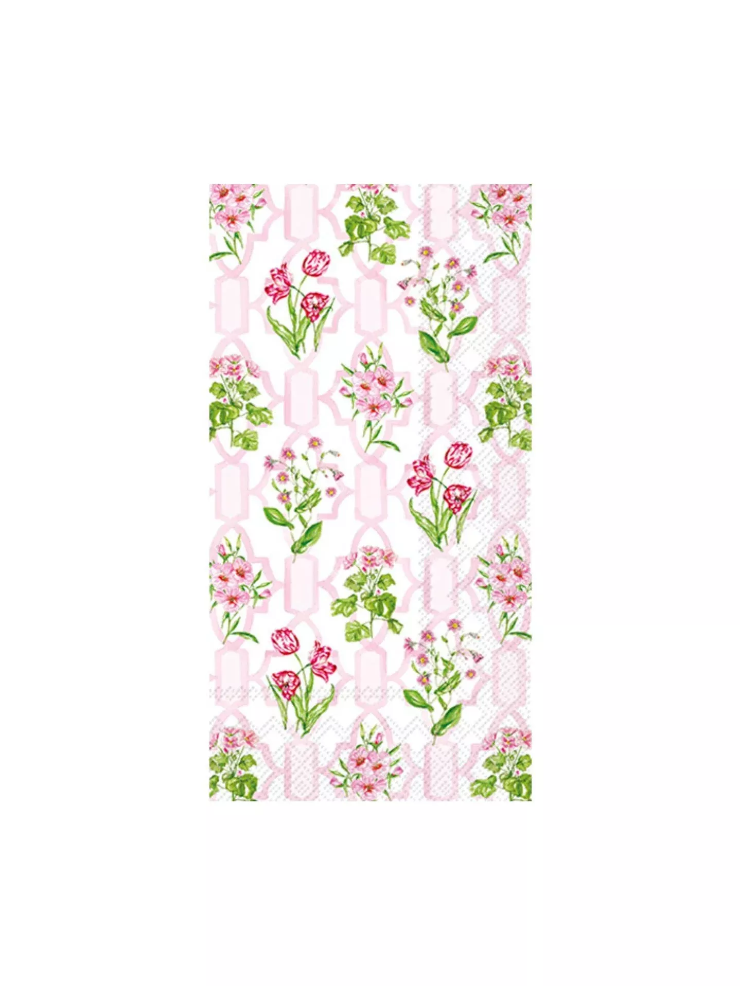 Paper Guest Towels Pack/20 Pink Trellis