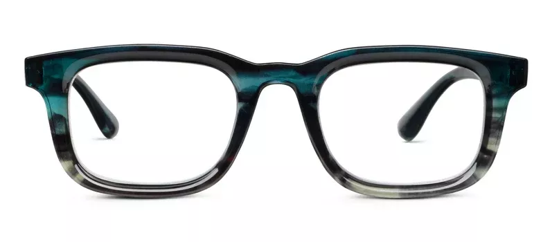 Peepers - Otto Blue Light Reading Glasses, Teal Ombre Horn