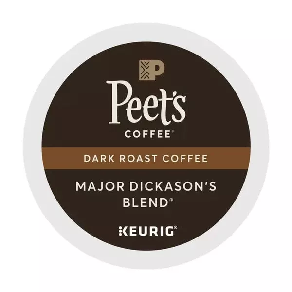 Peet's Coffee Major Dickason's Blend Coffee K-Cups 22 Ct Box
