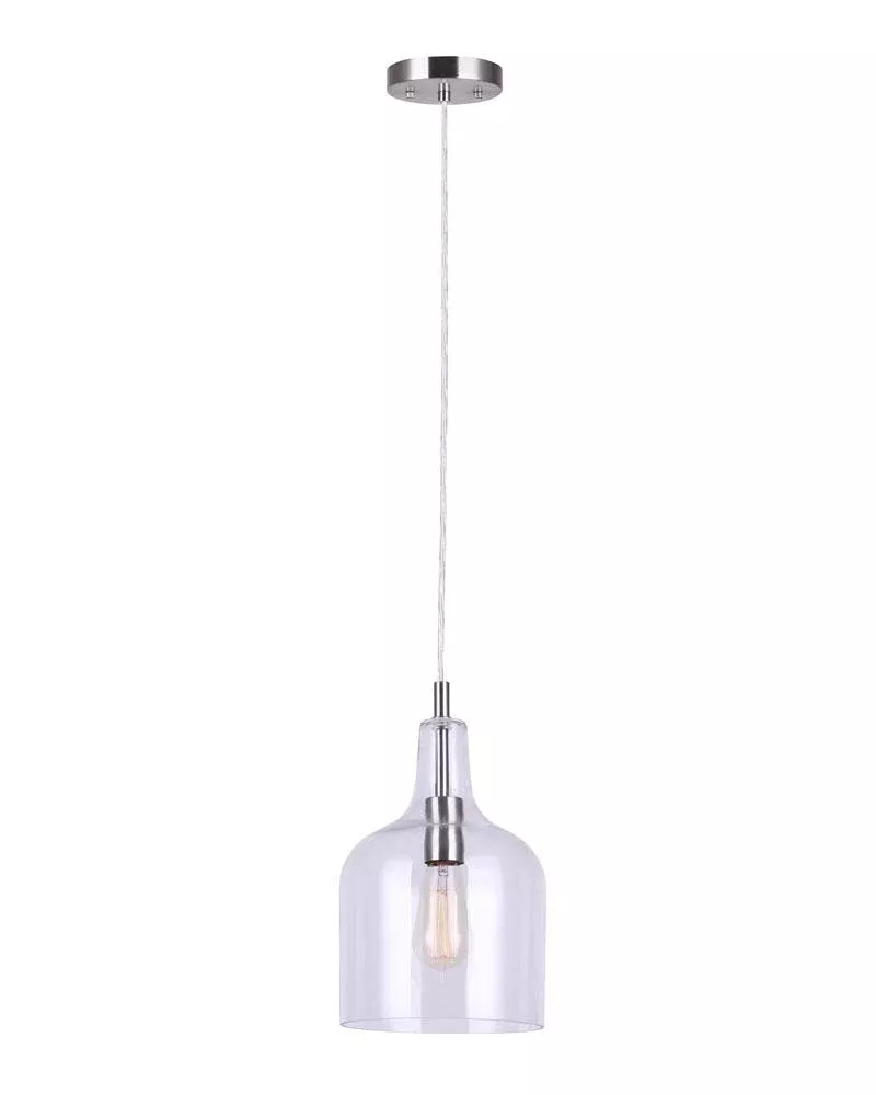 Pendant Light - Canarm KEEVA Bruhed Nickel 1-Light IPL1059A01BN