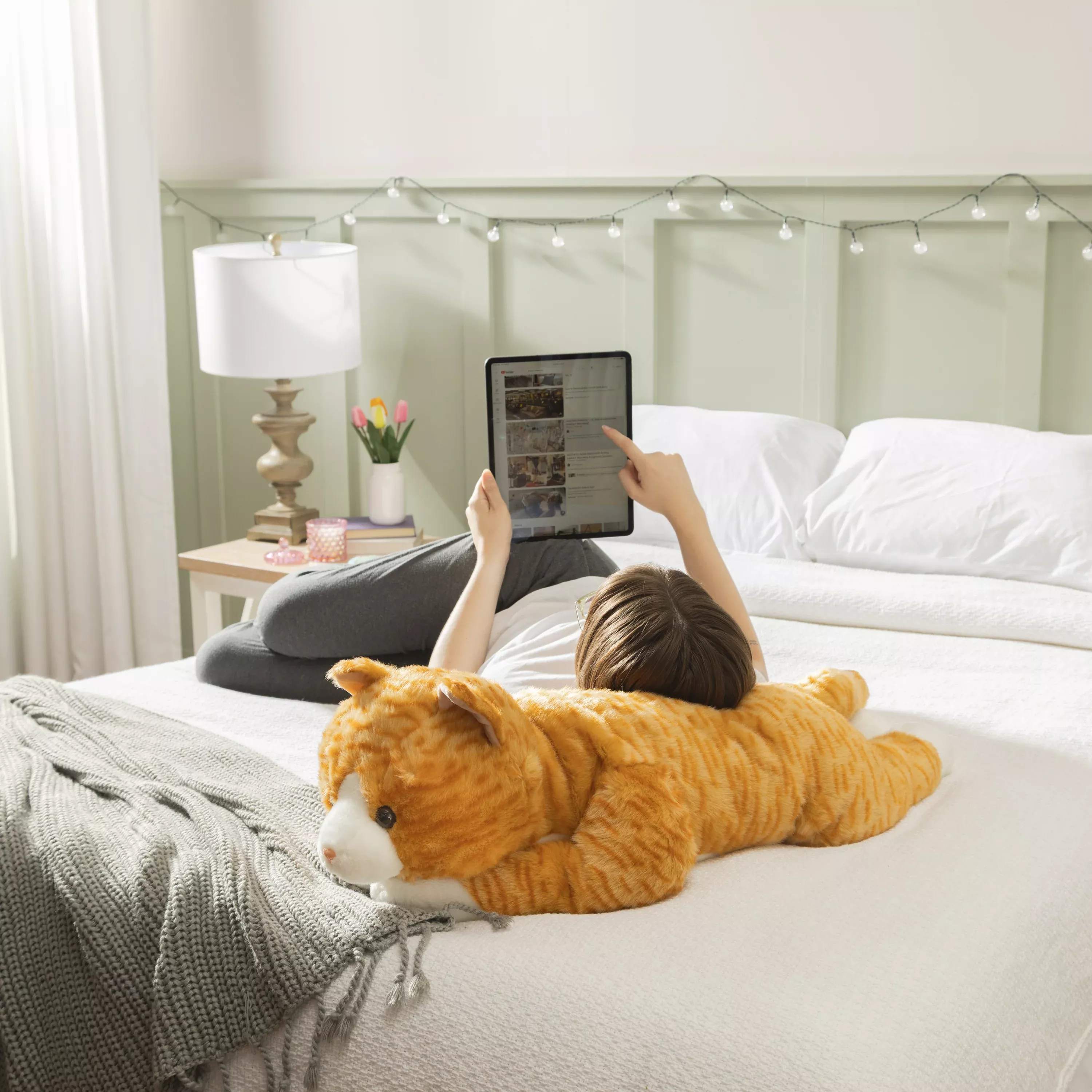 Plush 36" Soft Fur Animal Body Pillow