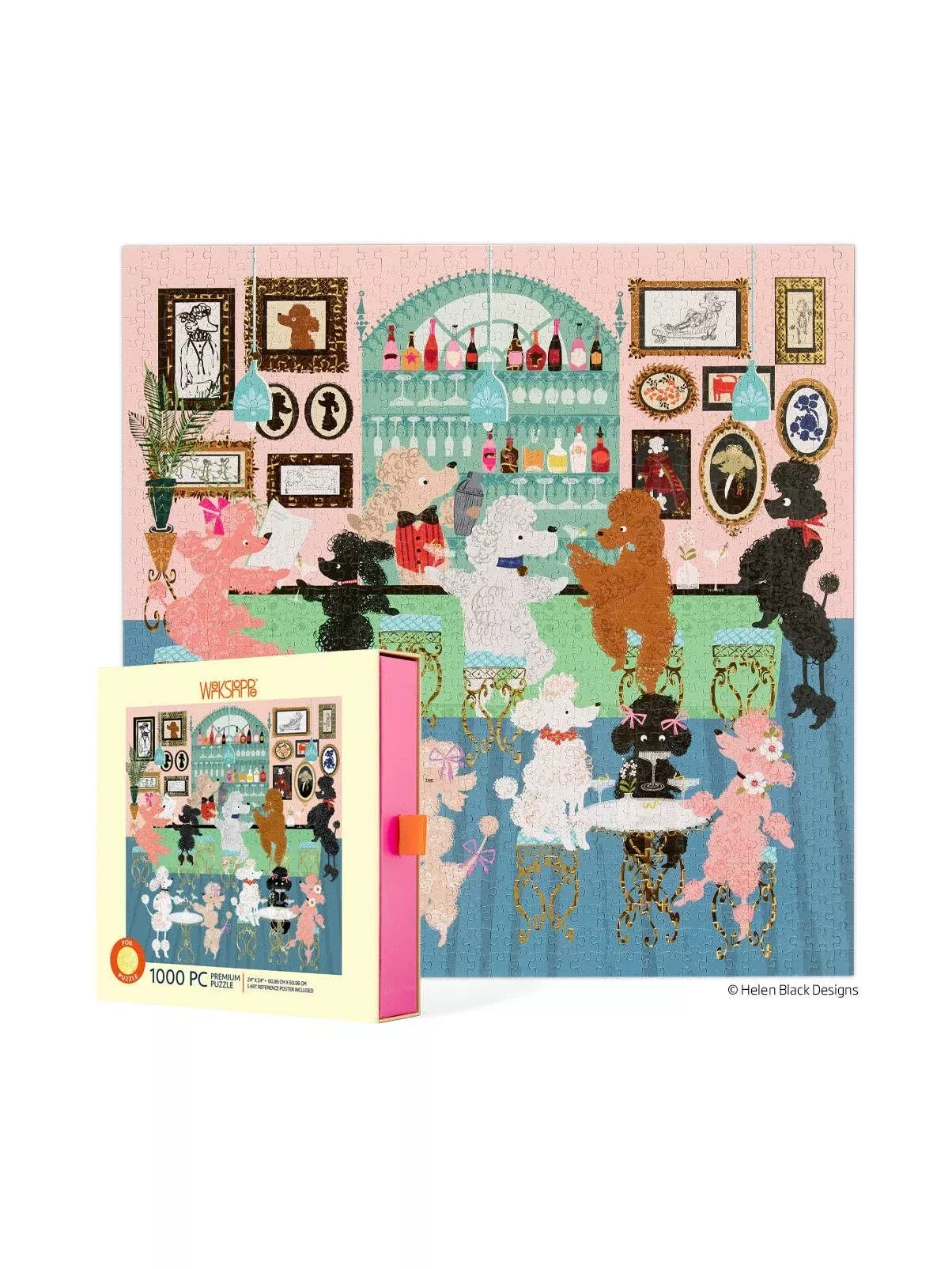 Poodle Martini Lounge 1000 Piece Puzzle