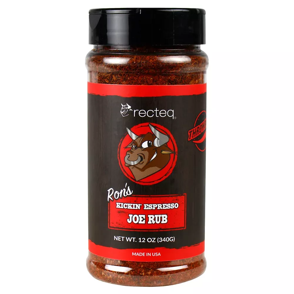 Recteq Ron's Kickin' Espresso Joe Rub 12 Oz Gluten Free No MSG RT-RONS