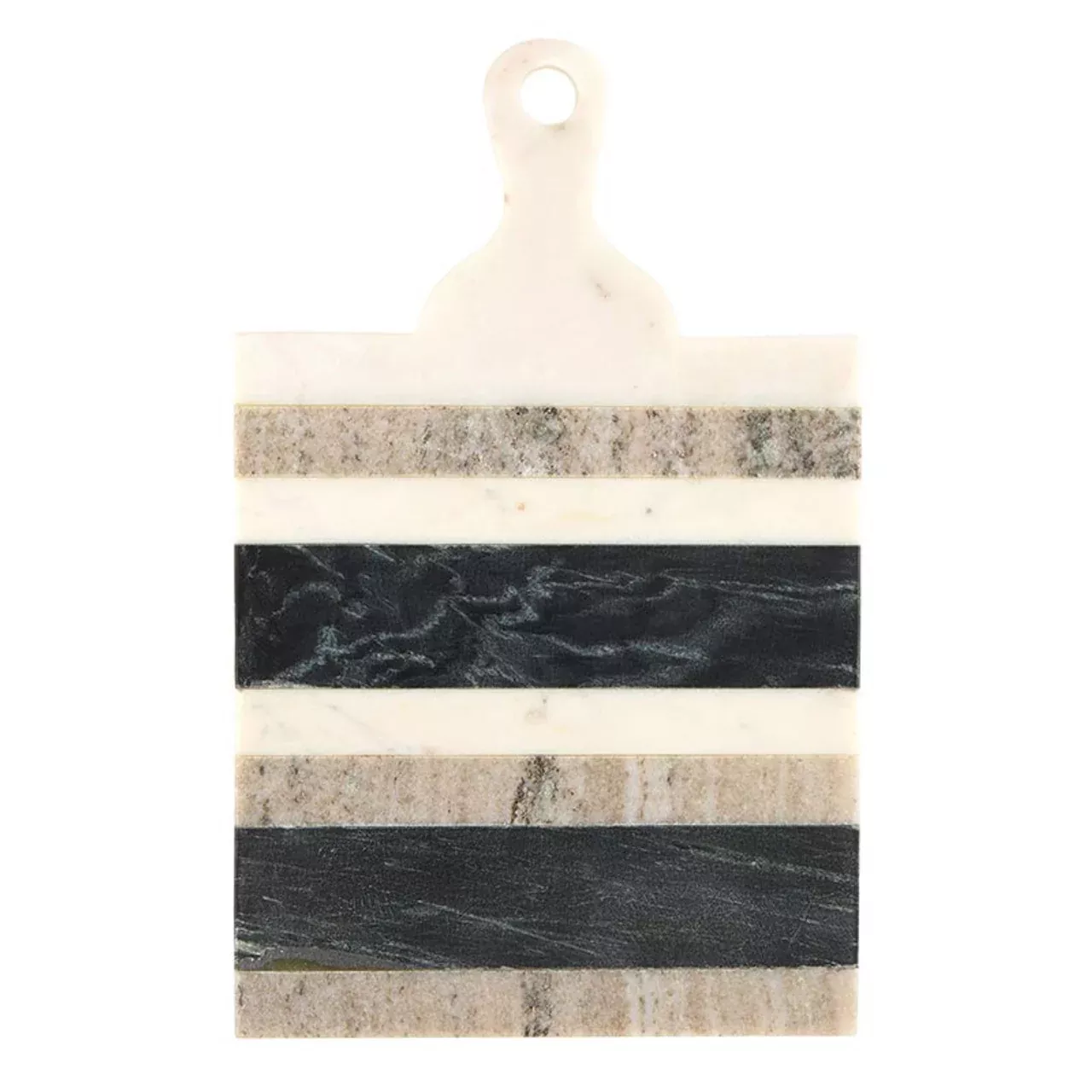 Santa Barbara - Stripe Marble Board with Handle