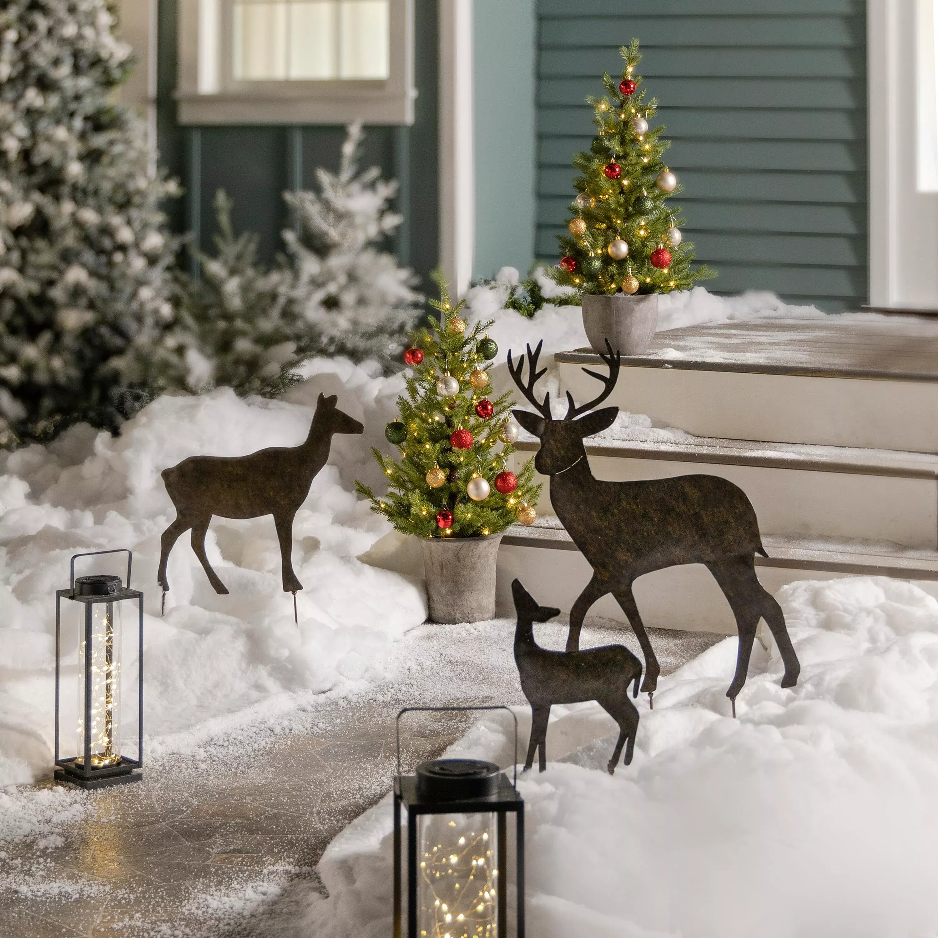 Set of 3 Deer Stakes