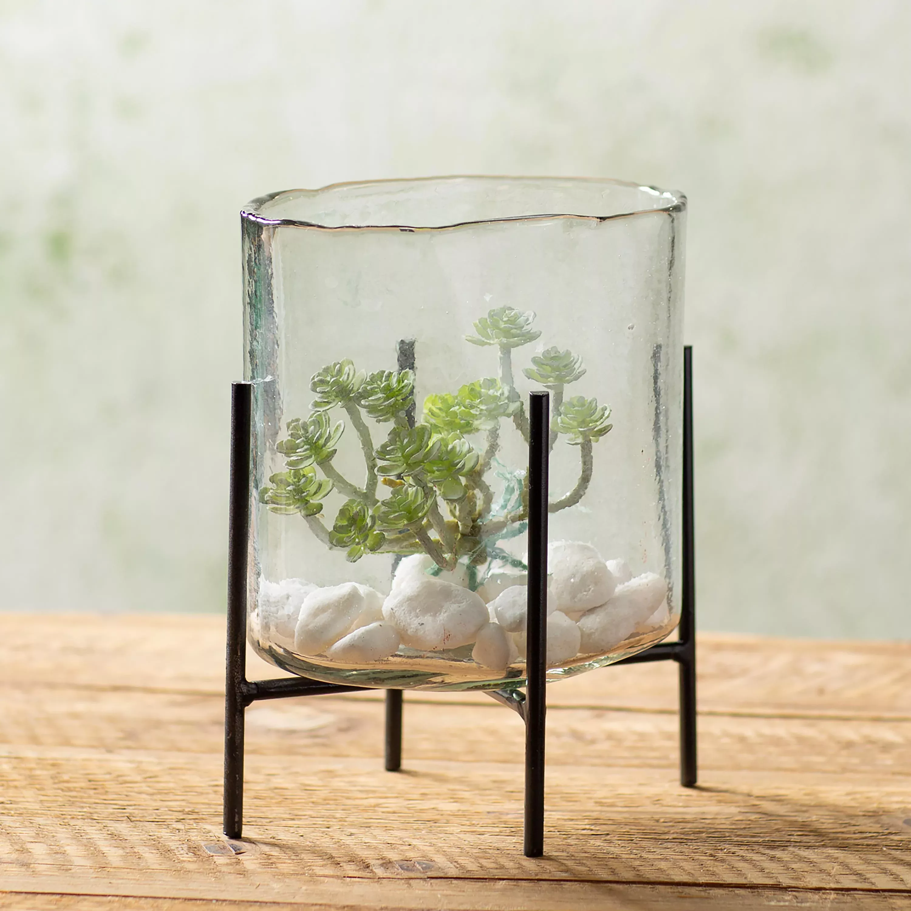 Small Oval Glass Stand