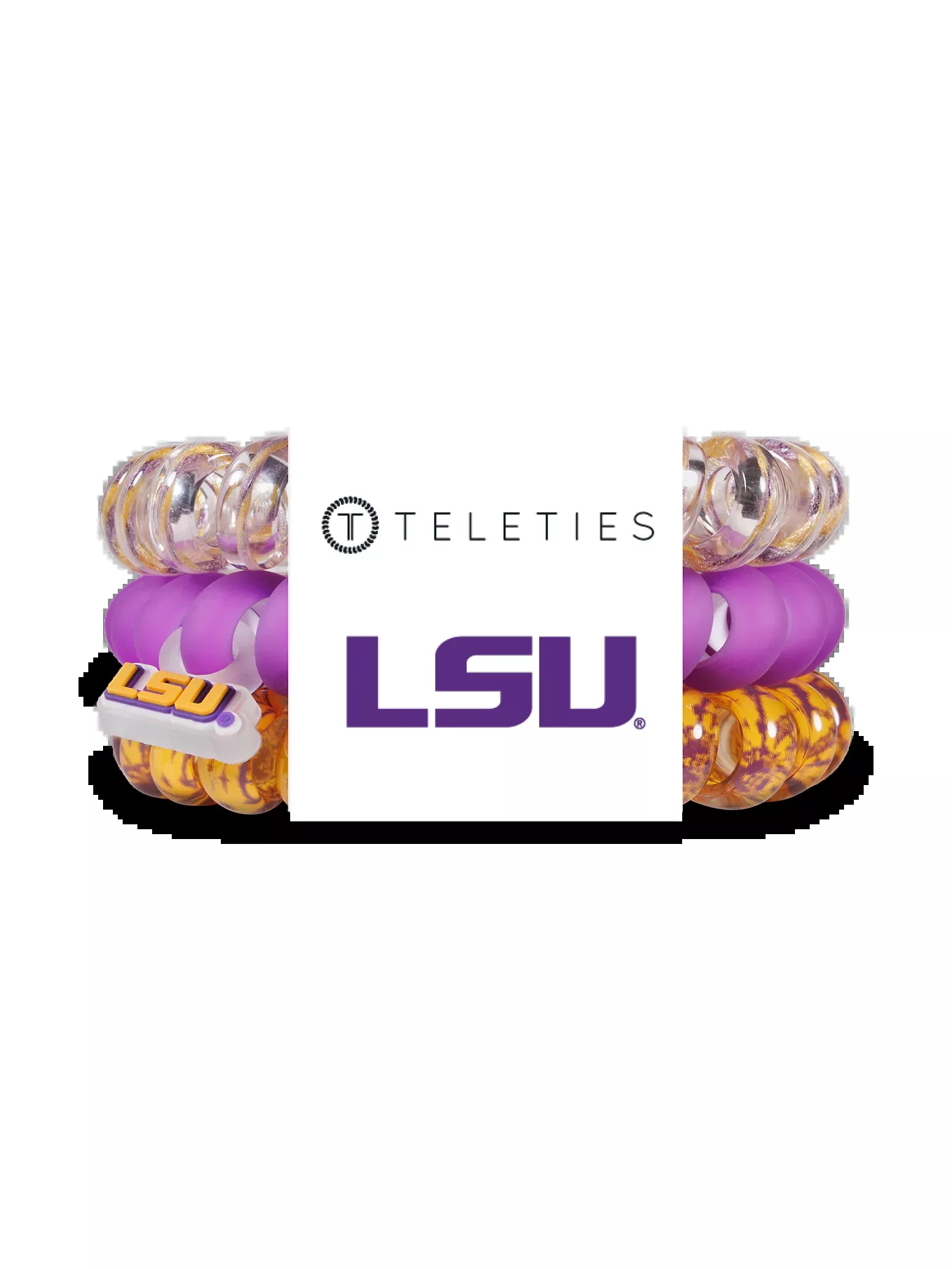 Spiral Hair Coils | Large | Geaux Tigers! Hair Ties