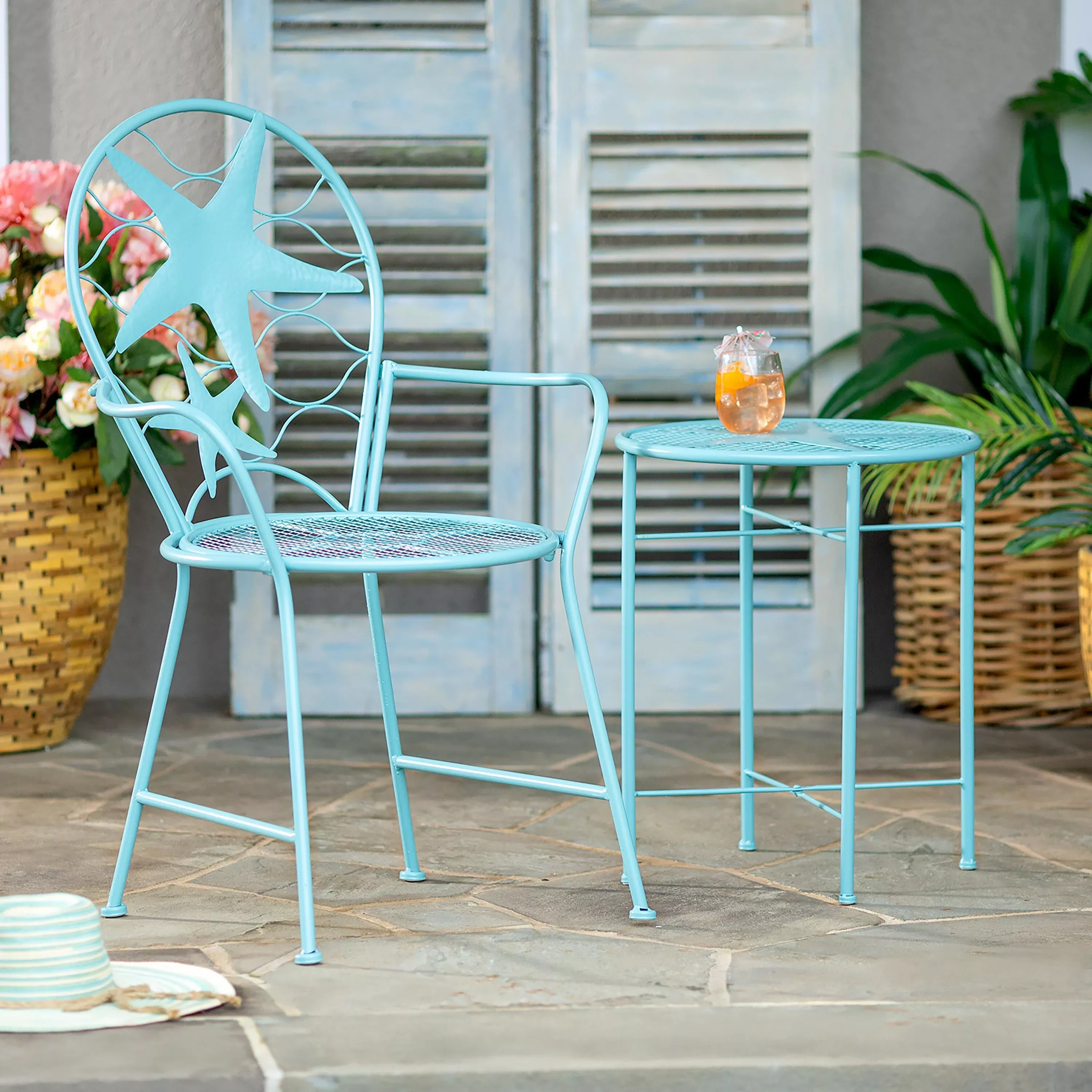 Starfish Chair and Side Table, Set of 2