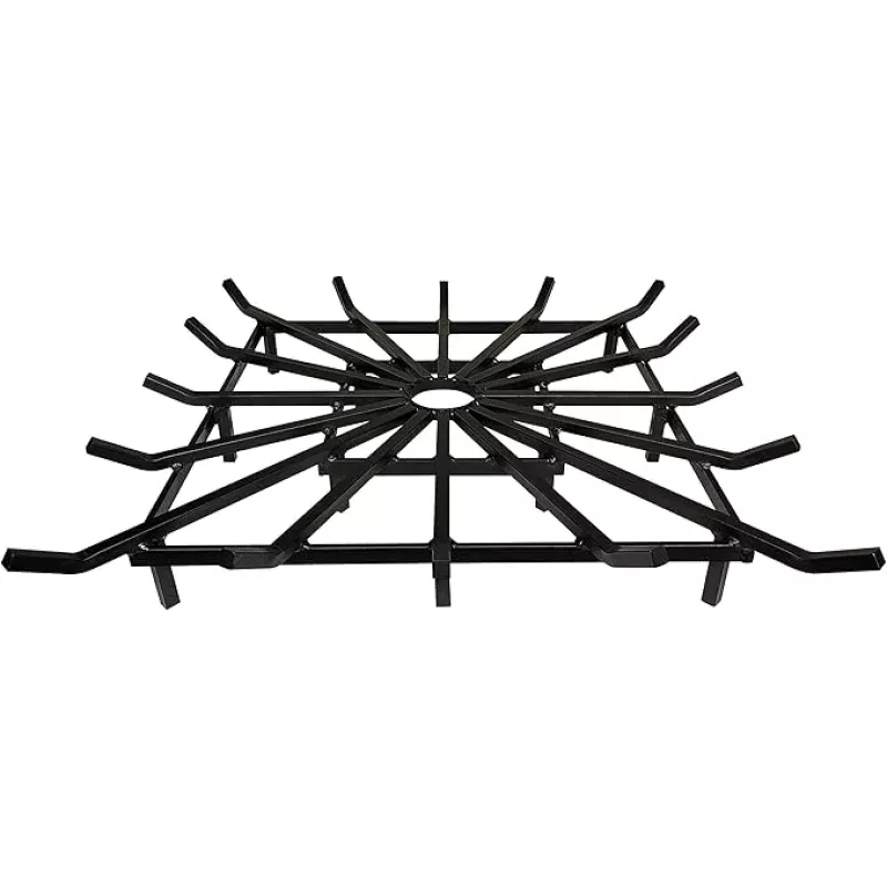 SteelFreak Super Heavy Duty Square Wheel Fire Pit Grate – Made in The USA (40 x 40 Inch)
