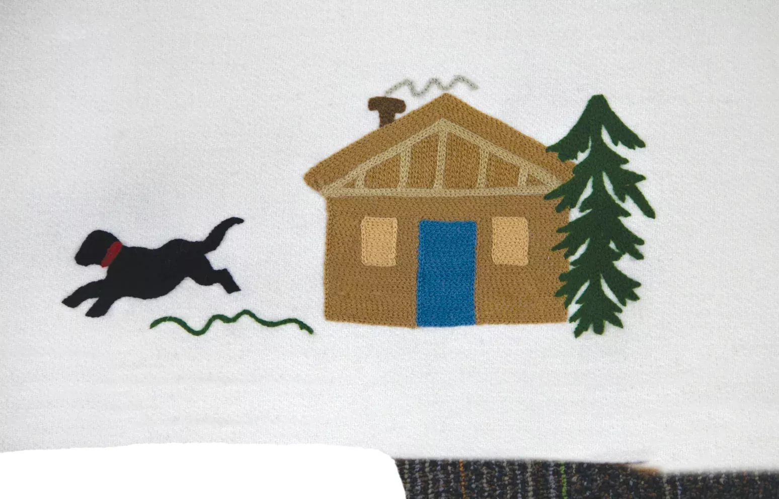 Summer Cabin Lab Wool Blanket